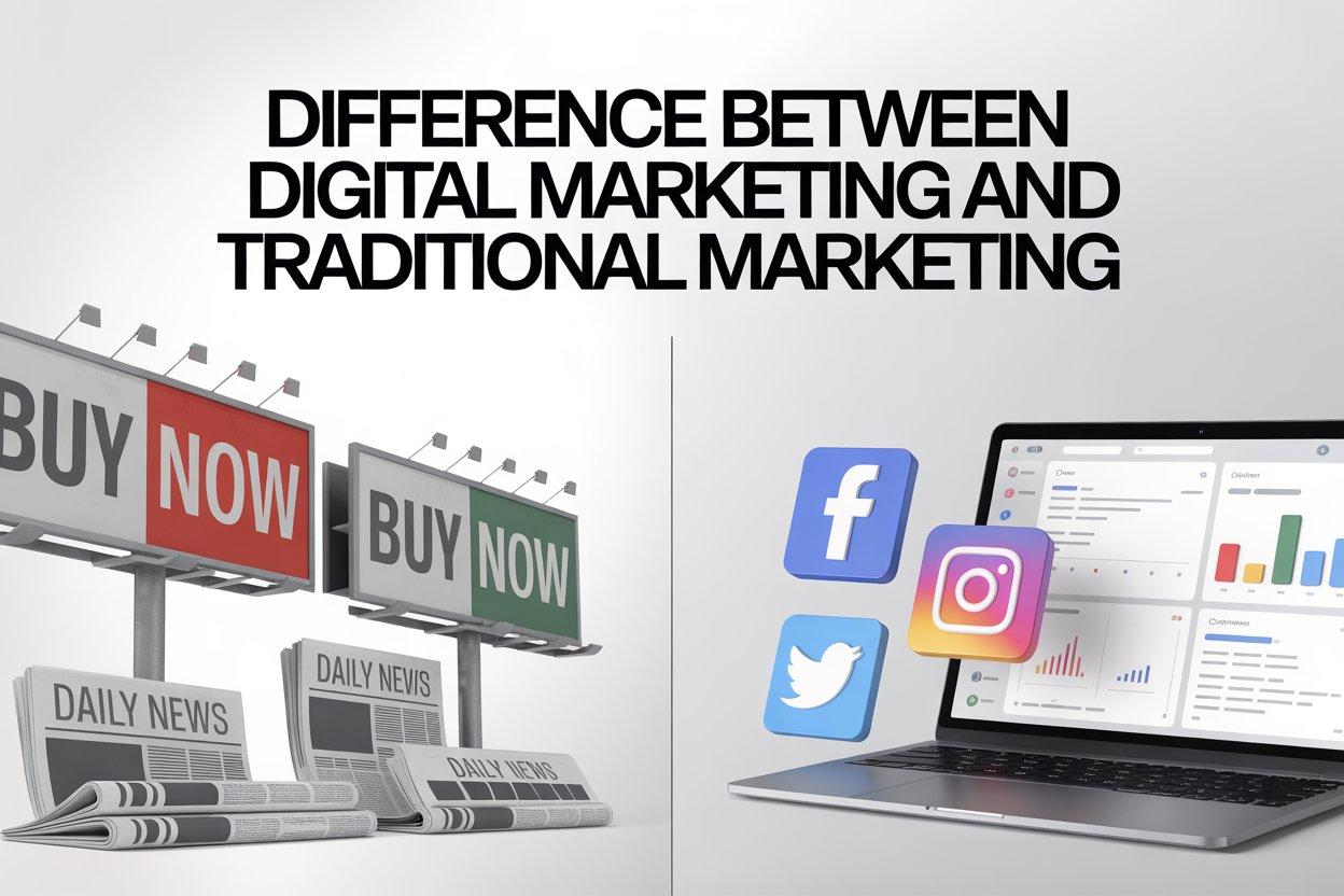 Digital marketing and traditional marketing